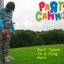 Party Cannon : Duct Taped to a Flag Pole